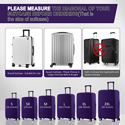 Travel Luggage Cover (Purple / 30-31 inch)