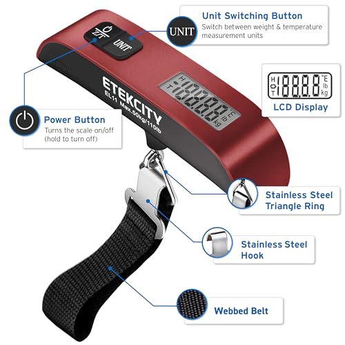 Luggage Scale (Claret Red)