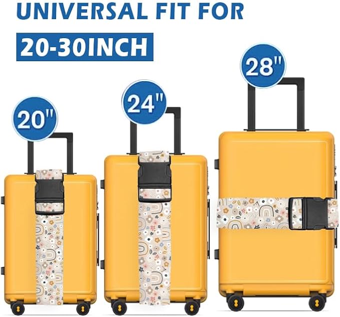 Luggage Straps for Suitcases Travel Belt Accessories, Cute Suitcase Strap - Image 2