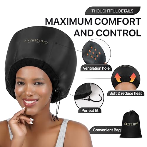 Hooded Hair Dryer Attachment w (Black)