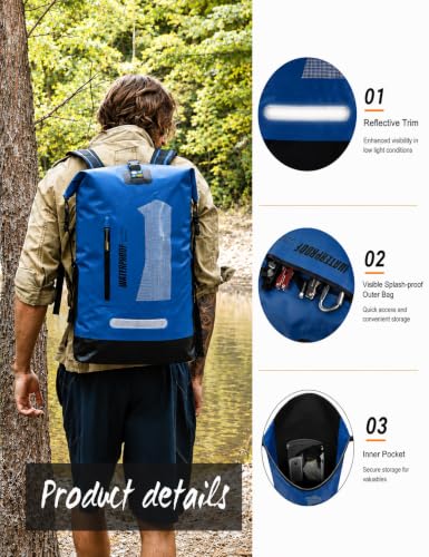 Waterproof Backpack for Men 20L (40L / Blue)
