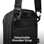 Aviator T37 Travel Crossbody Sling Bag with RFID Blocking (Black)