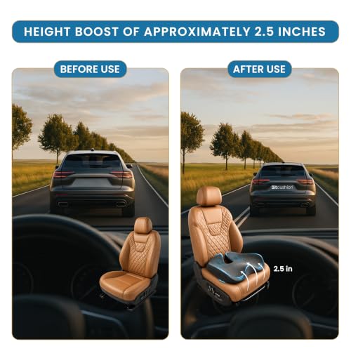 Driver Seat Cushion for Car (Gray)
