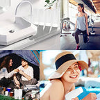 TSA Approved Travel Bottles Set for Toiletries Travel Size Containers Kit 4 Pack Portable Leak Proof Refillable Squeeze Cosmetic Airplane Essential Shampoo Hair Conditioner Body Lotion Bath Shower Gel (White 60ml)
