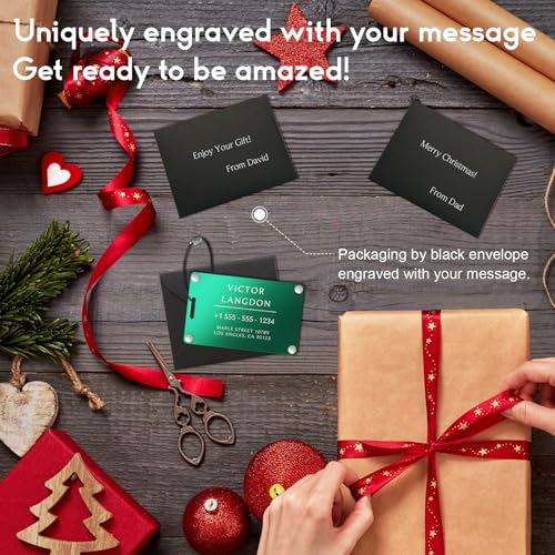 Personalized Luggage Tags for Suitcases (Pure Text-green-largename)