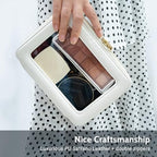 Clear Makeup Bag Set (Off-White / Compact Duo)