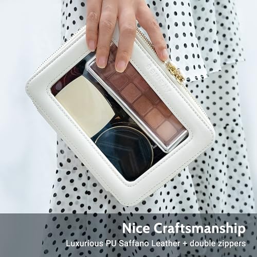 Clear Makeup Bag Set (Off-White / Compact Duo)