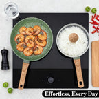 3 Piece Nonstick Set (Green / 3-Piece Set,9.25" skillet)