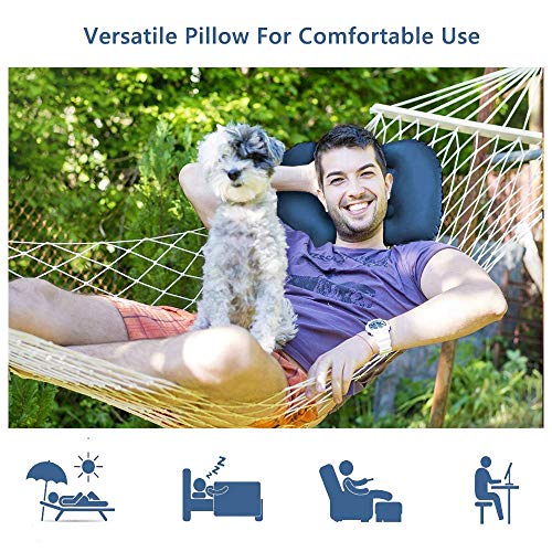 Ultralight Inflatable Camping Pillows (1 Pack Navy Blue / 1 Count (Pack of 1))