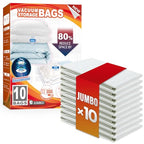 10 Pack Vacuum Storage Bags (10 Jumbo)