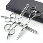 6/7/7.5/8/9-inch professional hair clipper set, stainless steel sharp hair clippers, hairdresser specific scissors