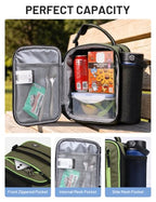 Expandable Small Lunch Box for Men Women Kids to Work School (Green)