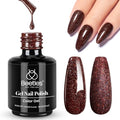 Beetles Brown Glitter Gel Nail Polish (I - Shimmery Brown | Jazz Club)