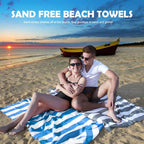 Microfiber Beach Towel Sand (G-set (4)-green/Rose Red/Blue/Gray / Large(60x30"))