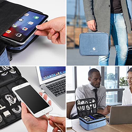 Travel Electronics Organizer (Denim blue)