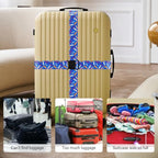 Luggage Straps for Suitcases (Blue Shoes)