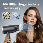 Ionic Hair Dryer with Diffuser (Sliver/Matte Black)