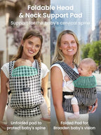 Baby Carrier Infant with Head Support (Black Flow Stripe)