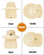 Outdoor Sun Hats with Stowable Neck Flap - Image 2