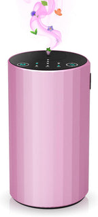 Waterless Essential Oil Diffuser Aromatherapy Scent Diffusers for Home Large Room, Bedroom, Car, Office, Desk, Battery Operated Mini Portable Air Freshener (Pink)