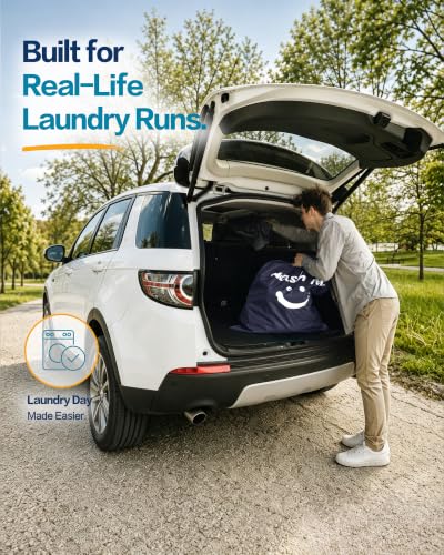 XL Laundry Bag 28" x 40" ((1 Pack - Wash Me) Grey)