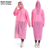 Opret 2 Pack Raincoats for Adults Reusable, EVA Rain Ponchos Lightweight Rain - Image 5