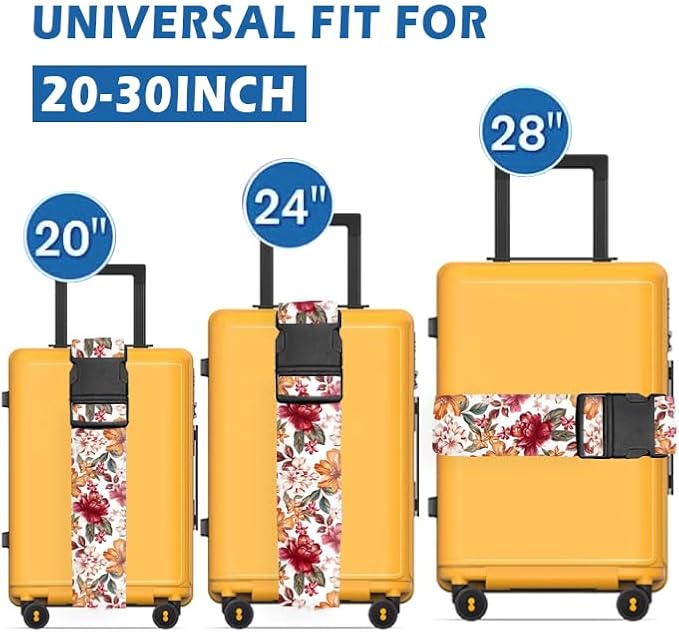 Luggage Straps for Suitcases Travel Belt Accessories, Cute Suitcase Strap - Image 2
