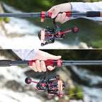 Portable Telescopic Fishing Rod with Carbon Fiber Material and Precision Carved Reel Seat (red / 9.84 ft)