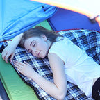 Cotton Flannel Sleeping Bag for Camping (Blue with 3lbs filling)