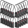 20 Pack TSA Locks for Luggage (Black / 10 Pack)