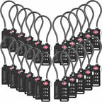 20 Pack TSA Locks for Luggage (Black / 10 Pack)