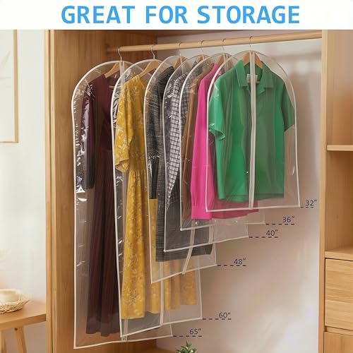 All Clear Garment Bags for Travel (32" -2 Pack)