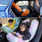 Travel Pillow Car Pillow Kid Car Sleeping Large Gray (E-gray)