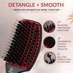 Curved Vented for Blow Drying (Red / Large)