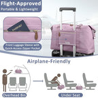Women Travel Duffle Bags (Purple / X-Large)