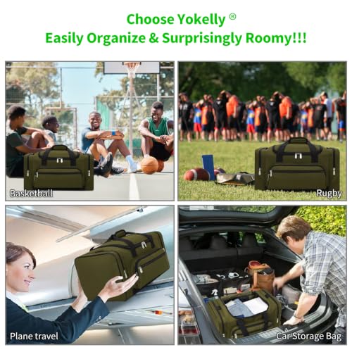 40L Gym Bag Sport Duffle Bag (Olive Green / 20 inch)
