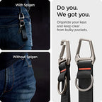 Life Carabiner Lanyard Keychain Strap (One Size / Black Carabiner)