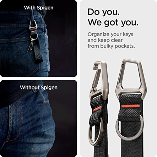 Life Carabiner Lanyard Keychain Strap (One Size / Black Carabiner)