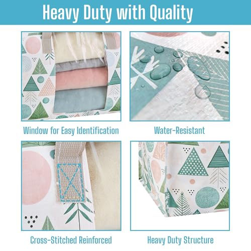 Moving Bags Christmas Storage Bags (Pastel Forest / 6 Pack)