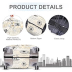 Paris Luggage Cover (#141 / L(fits 28-30Inch suitcase))