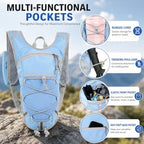 Lightweight Hydration Backpack 2L Water Bladder Pack (Blue / 2L Bladder)