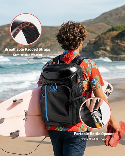 Cooler Backpack Insulated 30 Cans (Silver / Circular zipper)