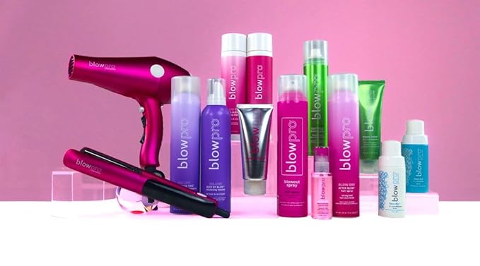 blowpro Body by Blow Professional Salon Titanium Styling Iron 1" Titanium Plates with Teeth, Temp Range up to 450°F, Color Coded LED Lights forr Easy Temp Identification, Auto-Shutoff, Non-Slip Grip