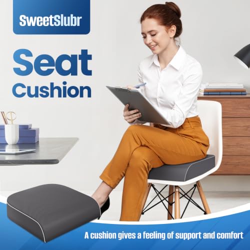 Seat Cushion Chair Pad (Gray / Large)