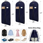 1PK Garment Bags for Hanging Clothes (Blue / 54" 1PK)