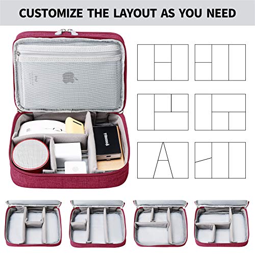 Electronic Accessories Organizer Bag (9 inch / Red)