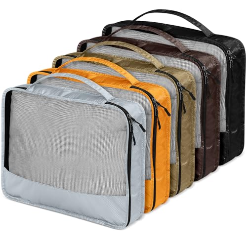 Packing Cubes for Suitcase Large Organizer Bags (Apricot / Large)