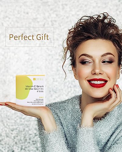 Vitamin C Serum for Face Hyaluronic Acid Serum Anti Aging Moisturizer 0.35 oz 4 Vials Facial Serums (new vc kit)