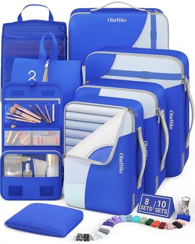 Packing Cubes for Travel (12 Blue)