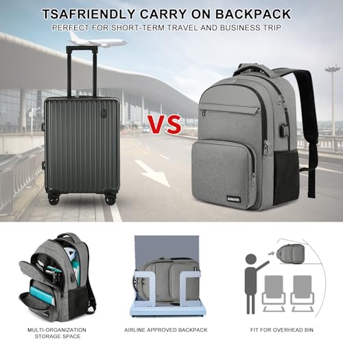 Backpack for School (Grey / 15.6 Inch)